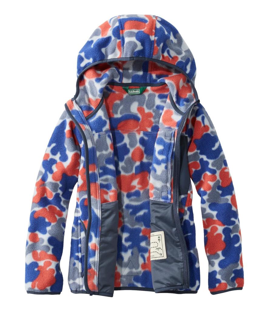 Barn Retro Fjell Klassisk Fleece Trykk Store Barn M Vintage Indigo Kamuflasjetrykk Flerfarget 1000084956 [LLBEEN] Jakke, 10-12