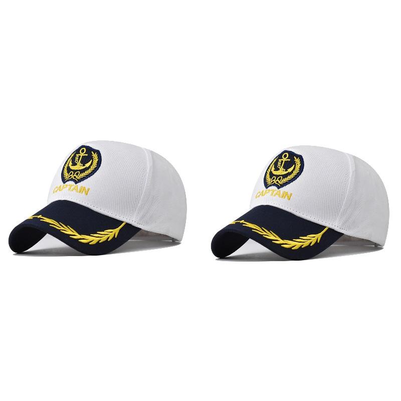 Brand Oohmy Men Women Baseball Caps Embroidered Captain & First Mate Hats Boating Marine Sailor Party Fun Hat