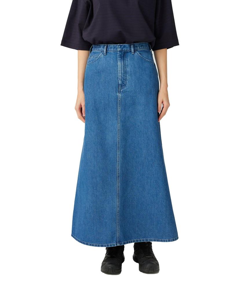 Snow Peak TAKIBI Denim Skirt Light Blue 2 SK-25AW003 Women's