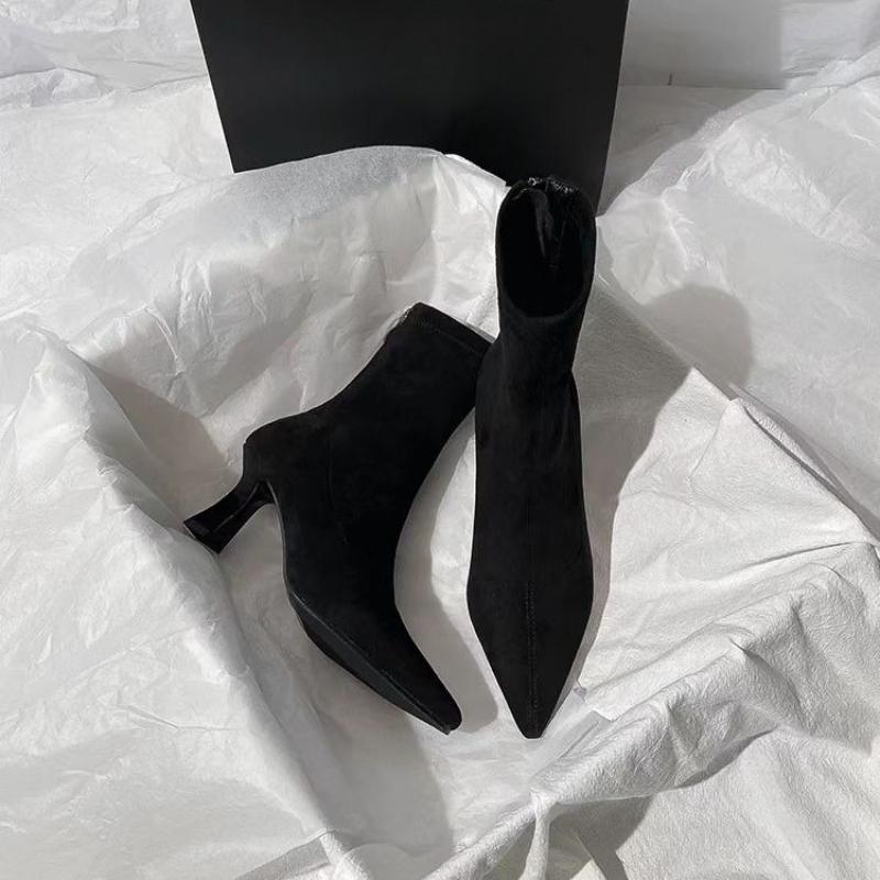 Women Ankle Boots High Heels Fashion Elegant Shoes for Woman Pointed Toe Designer Pumps Winter 2026 New Luxury Sexy Mujer Botas