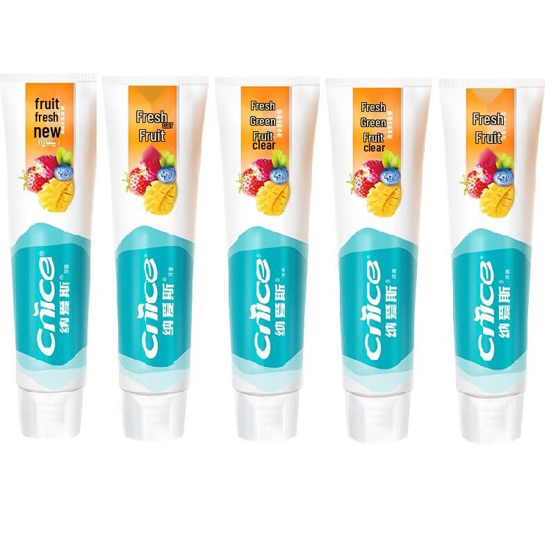 NICE Fresh Fruit Flavor Toothpaste 5-Pack