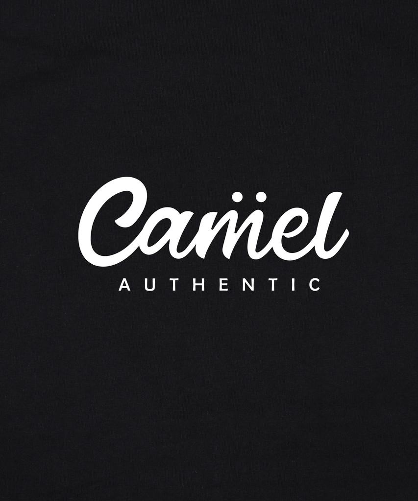 CAMEL WORK Authentic Logo Short Sleeve T-Shirt (Black)