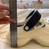 Thick-soled heightening hole shoes for women's outer wear 2025 summer new non-slip rhinestone pearl beach shoes cool slippers for women