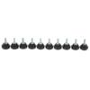 10Pcs Clamping Knob Jig Bolt Lathe Hand Grip Twist Nut Straight Thread Locking Handle M5x20x15
