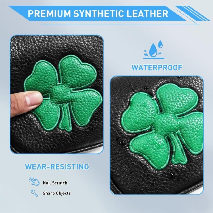 PU Leather Iron Wedges Golf Club Head Cover Leaf Pattern Golf Iron Headcover Protective Cover to Protect Your Golf Club