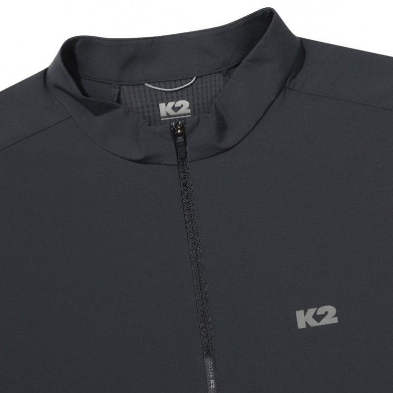 K2 Men S Summer Cooling T ShirT oSSak Sunguard ShorT Sleeve Zip Up Kmm25223