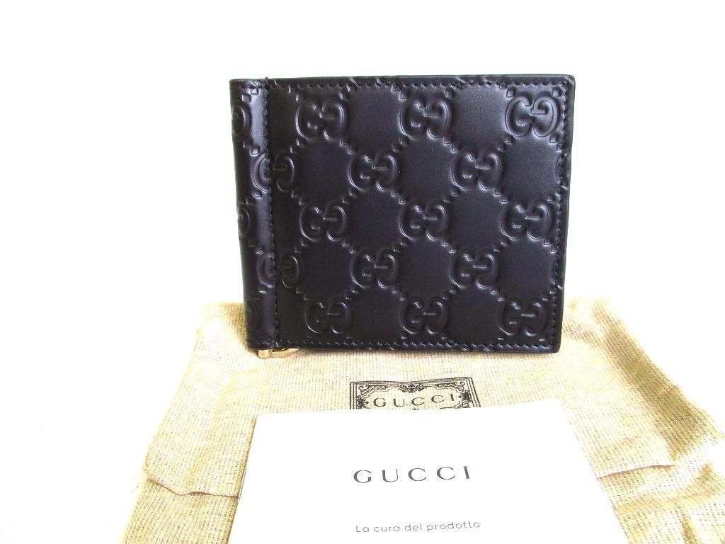 

Автентичний GUCCI Guccissima Black Leading Bill Wallet #a054 Refurbished
