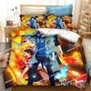 Fashion 3D Anime Blue Exorcist Bedding Set Printed Bed Set With Pillowcase Duvet Cover Soft Single Double Queen Super King Size