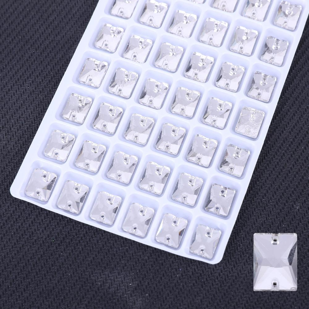 

Прямоугольное плоское дно с двумя отверстиями для стекла, сшитое вручную, белое сверло для абдоминального стекла, сверло для свадебного стекла с высокой вспышкой, сшитое вручную, аксессуары для украшений своими руками 13 * 18Mm 20pcs/bag белый