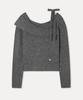 MIXXO Oversized Off-Shoulder Ribbon Pullover Re Kag39Qt_Miwkag48Qt