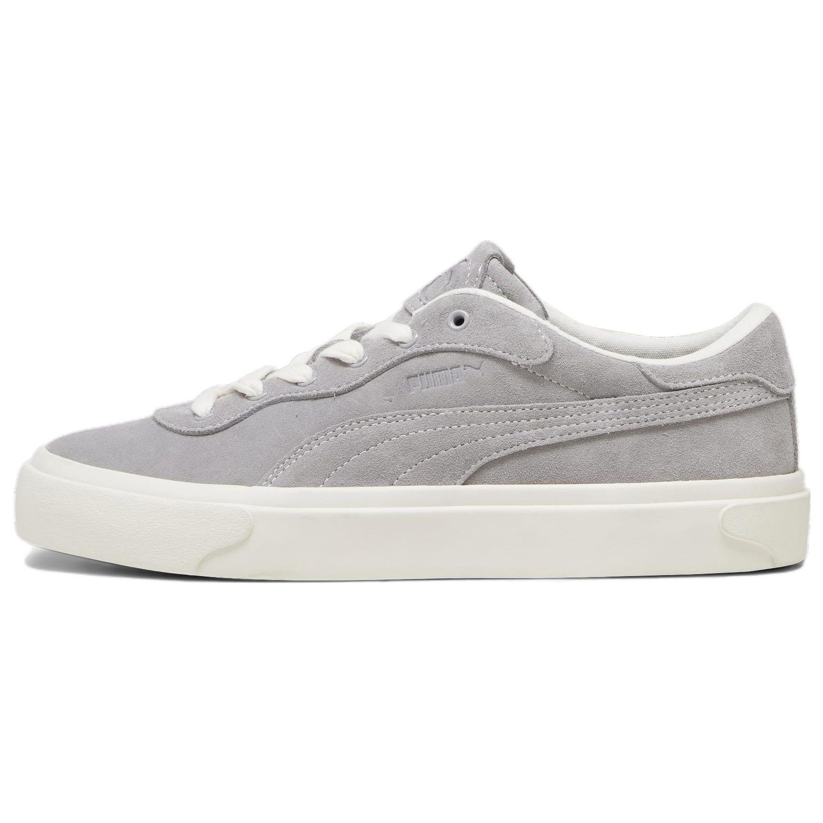 PUMA Capri Royale Suede Unisex Sneakers Concrete Gray Frosted Ivory 393752-02 EU 36