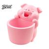 Cute Stationery Organizer 3D Printed Piggy Storage Pot, Cartoon Pig Shaped Pen Holder, Creative Desktop Makeup Brush Organizer, Multifunctional