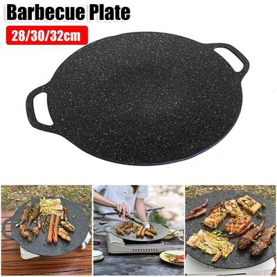 28/30/32cm Koreanische Grillplatte Runder Außenofen für Outdoor-Reisen Camping
