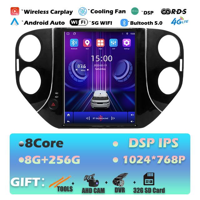 IPS For Volkswagen Tiguan 1NF  2007 -2016 Android 14 Car Radio Multimedia Video Player Navigaion Head Unit Stereo 2Din Audio