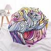 1pc Stained Glass Cat Design Automatic Opening Folding Umbrella with 8-Rib Iron Frame, Suitable for Fans, Travel, Daily Use, Outdoor, Festive Gift.SS0