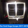 Rear Seat Air Condition Vent Outlet Cover Trim Frame Sticker For Ford Kuga Escape 2017 2018  Matte Accessories Car Styling