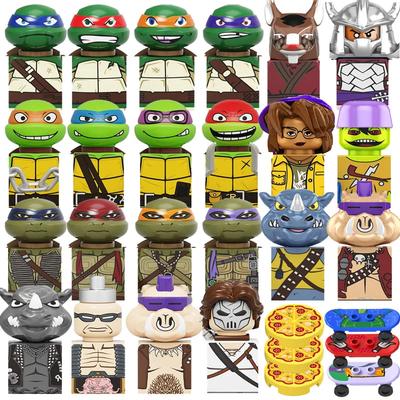 Ninja Turtles Leonardo Raphael Michelangelo Donatello Shredder Splinter Modell Bausteine Actionfigur Zeichentrickfilm Spielzeug