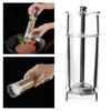 and Pepper Grinding Transparent Acrylic Spice Mills Kitchen