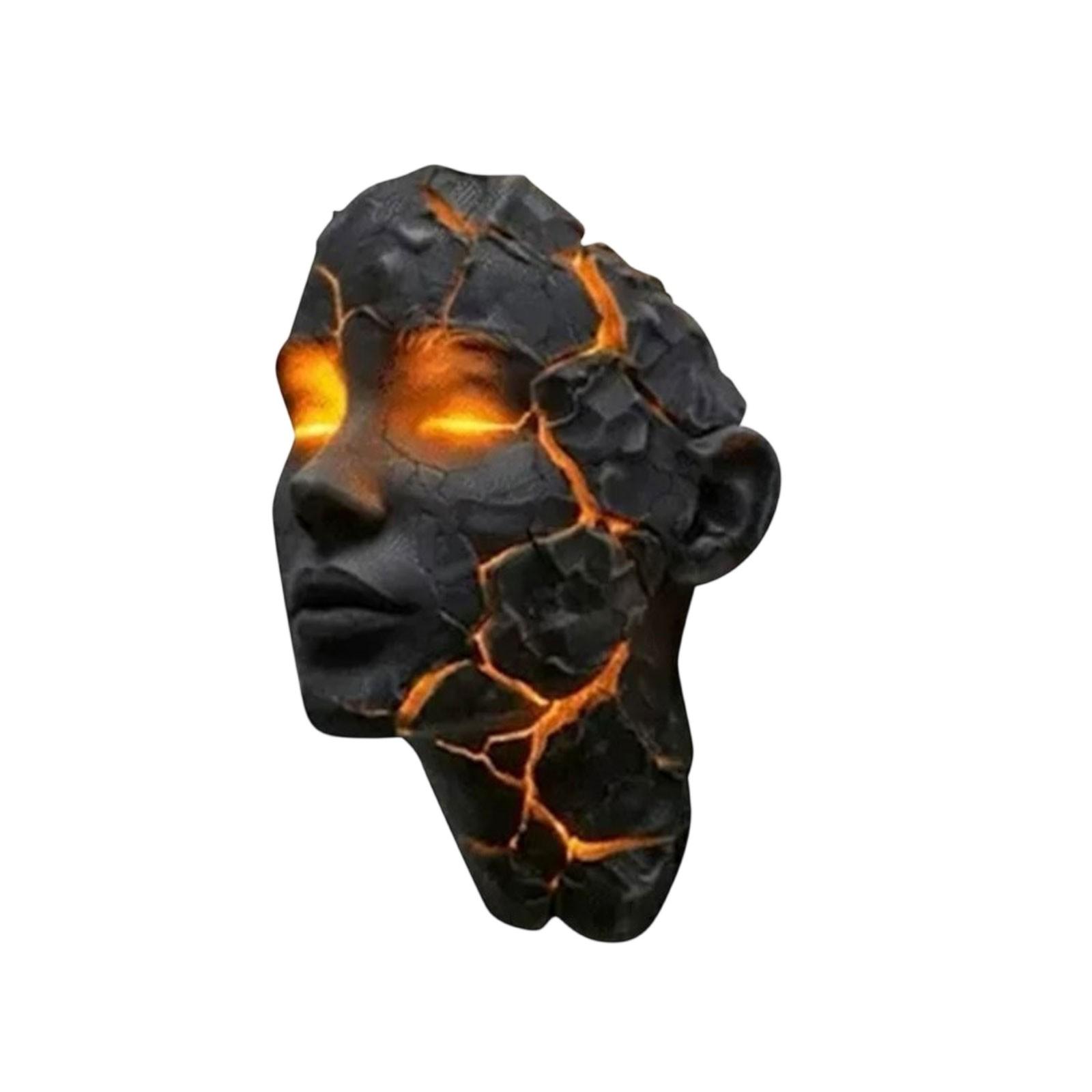 

Сломанный настенный светильник из полимерной смолы подходит для украшения дома, в качестве подарка и для фестивалей. One Size