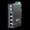 HuiGu HG800 Industrial DIN-Rail Fiber Optic Transceiver Switch
