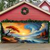 2D Dreamlike Fantasy Sunset Coast Photography Background