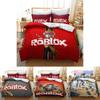 Luxurious 3d Printed Roblox Game Bedding Set With Soft Duvet Cover And Pillow Shams