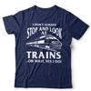 T-Shirt Treno Divertente Appassionato di Ferrovie Trainspotter Maglietta Regalo Locomotiva Ferroviaria Unisex e Bambini