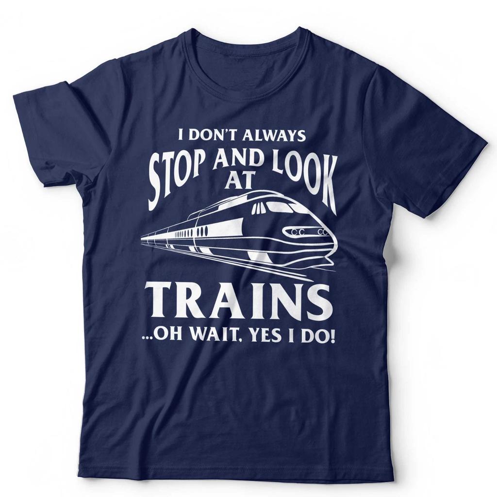 T-Shirt Treno Divertente Appassionato di Ferrovie Trainspotter Maglietta Regalo Locomotiva Ferroviaria Unisex e Bambini