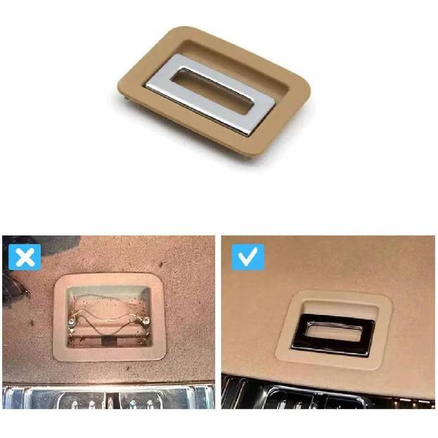 Fit for Porsche Cayenne 7P5 2011-2016 Car Rear Trunk Tail Bottom Push Plate Mat Floor Carpet Handle Replacement (Beige)