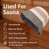 Embroidered Design Sauna Hat Heat Resistant Heat Resistant Cap Steam Room Hat  Banya Use