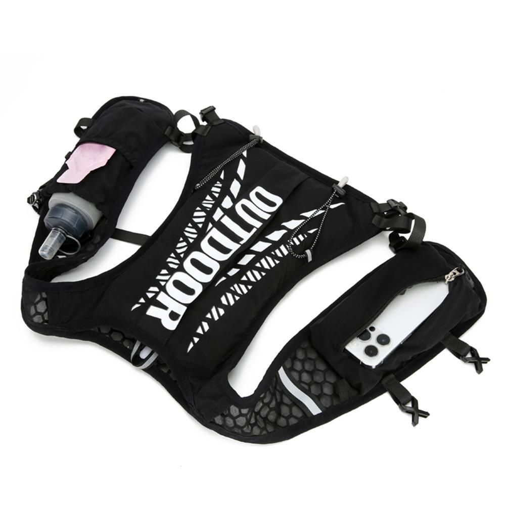 1PCS Ultra-Light Hydration Vest Adjustable Reflective Breathable with Pockets Unisex for Trail Running Marathon Hiking Cycling