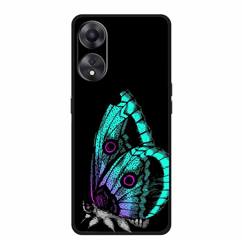 For OPPO A78 5G Case Fashion Silicone Soft TPU Back Cover For Oppo A58 A58X 5G OPPOA78 5G Phone Cases Shockproof CPH2483 Fundas