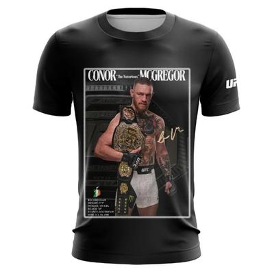 UFC Παίκτης Χρυσής Ζώνης Connor McGregor 3D Εκτυπωμένο T-shirt Ανδρικό Προπόνηση Πυγμαχίας Αγώνας Γυμναστήριο Κοντομάνικο T-shirt Top