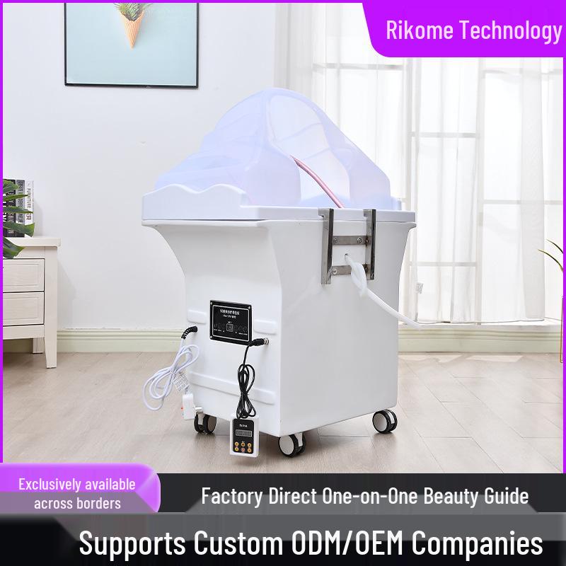 CNC Constant Temperature Shampoo Basin with Integrated Storage Tank and Steaming Hair Care Device