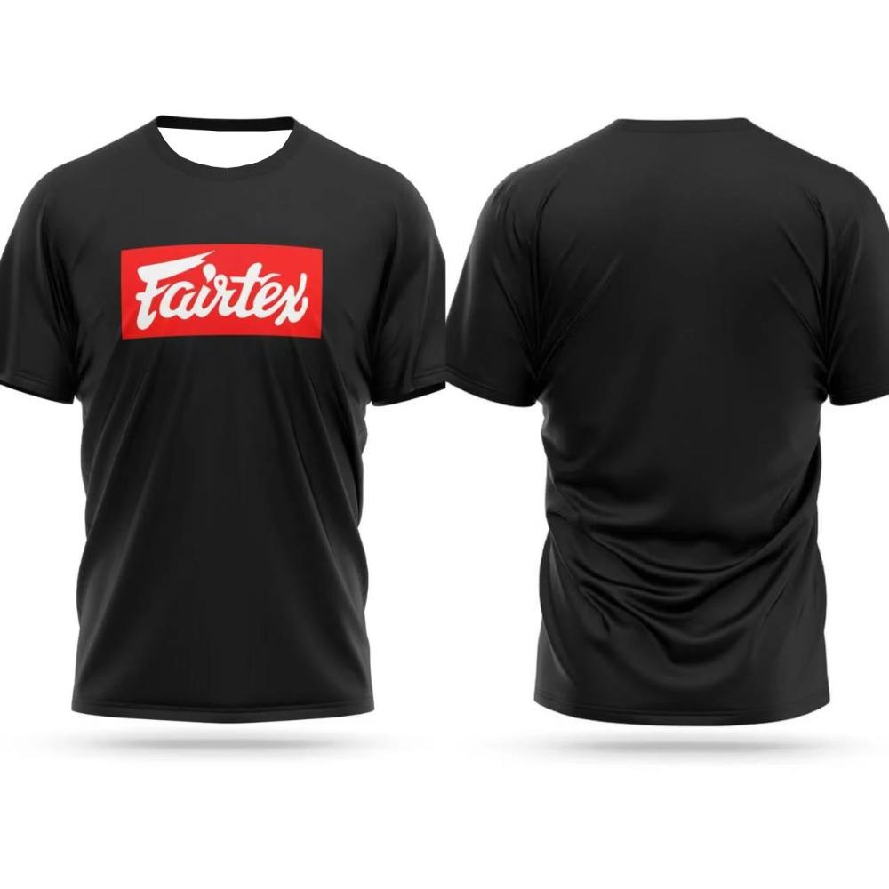 

Нова літня чоловіча футболка, що швидко сохне, Бойовий костюм, принт Fairtex, Спортивна, зручна та дихаюча, вільна, з коротким рукавом, Жіночі топи 6XL