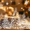 PVC Window Decals Christmas Tree Snowflake Static Sticker, Double-sided Cling Decal, Seasonal Glass Stickers Reusable for Parties Holiday Winter