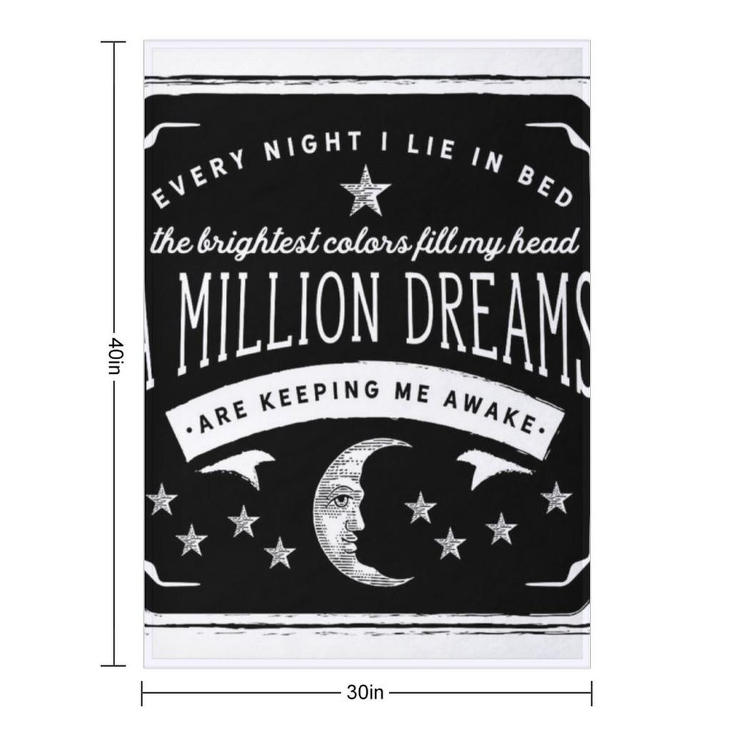 A Million Dreams (The Greatest Showman) Throw Blanket Comforter Decorative Throw Beautifuls Decorative Sofas Blankets