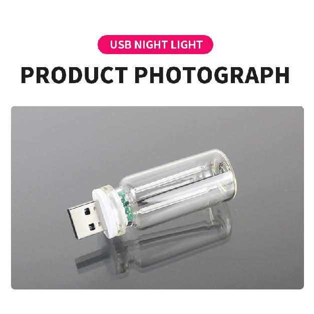 Car Mini USB Plug LED Night Light Touch Control Dimmable Ambient Lights Decorative Atmosphere Lamps for Car Interior Lighting Dome Lights 6