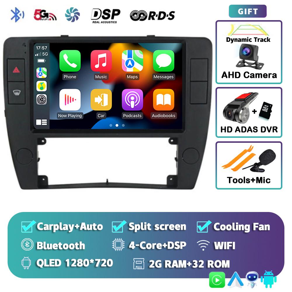 Android 14 Carplay Auto Car Radio For Volkswagen Passat B5 2000-2005 Multimedia Video Player GPS Stereo DSP Carplay No 2din DVD