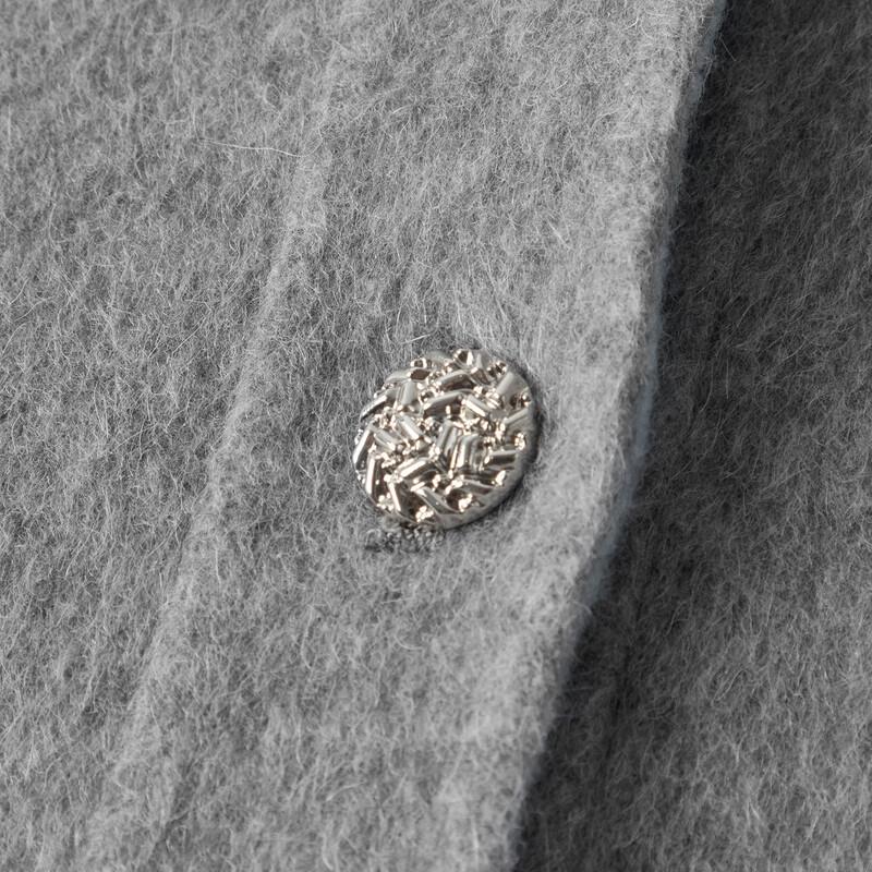 Eifini Women's Alpaca Wool Reversible Short Coat