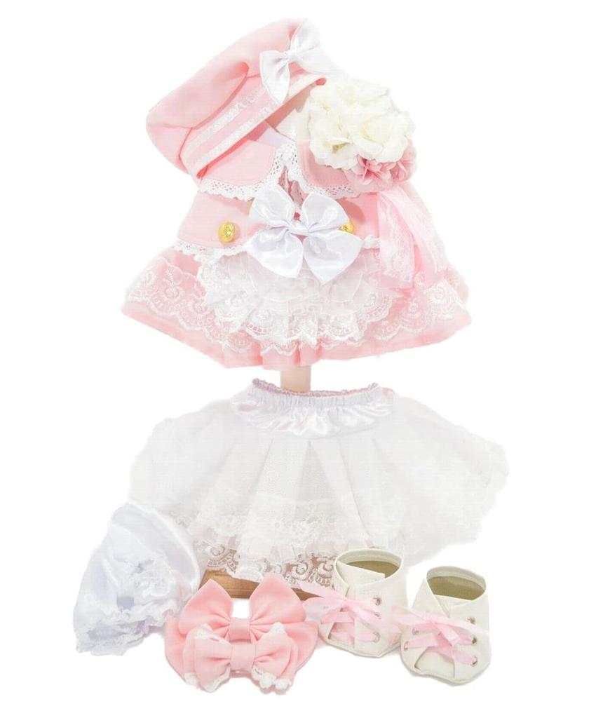 Teddybär Versandhandel Alice ShellieMay Kleidung Kostüm Umhang mit Sakura-farbenem Kleid (Niemand) S Größe