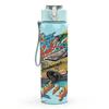 1PC Colorful Surf Ocean 750ml sports water bottle leakproof straw lid outdoor office home