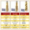 Tiangong Titanium-Plated High-Speed Steel Taps with Cobalt-Plated Straight Grooves for Stainless Steel.