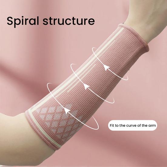 1 Pair Sports Wristband Stretchy Breathable Sweat Absorbing Wrist Compression Sleeve Men Women Volleyball Basketball Tennis Knitted Wrist Brace