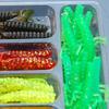 35Pcs/lot Fishing Lure Kit Mixed Soft Worm Lure Carp Jig Hooks Spinner Spoon Lure Isca Artificial Bait Fish Lure Set