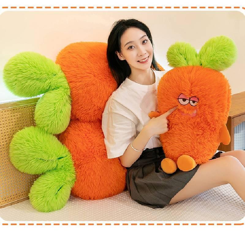Carrot Plush Toys Cartoon Expression Food Fill Doll Christmas Gifts Garnish