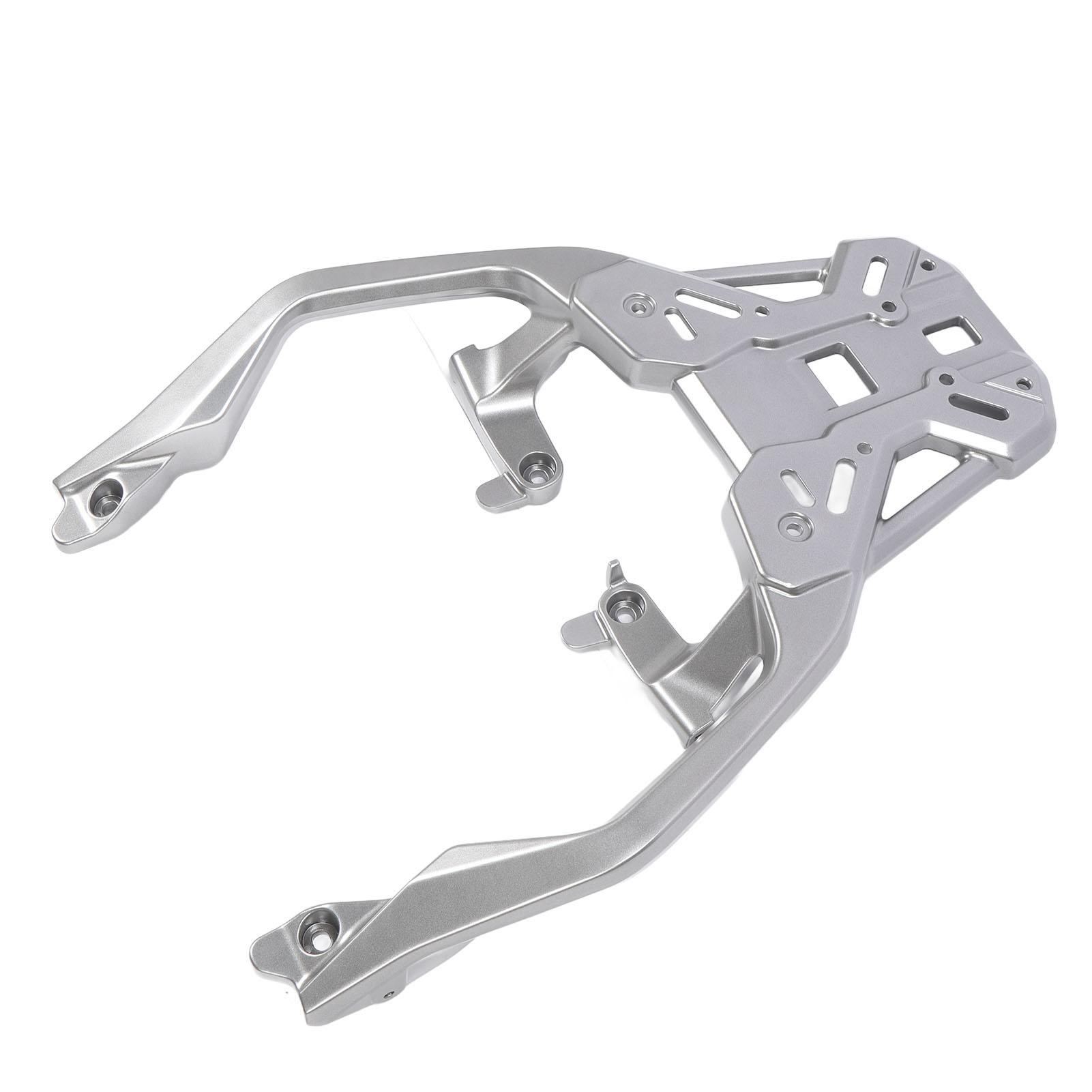 Motorfiets Achterbagagedrager Aluminiumlegering Hoge Laadcapaciteit Veilige Ondersteuning Achterbagagedrager voor XADV750 NSS750 FORZA750 zilver