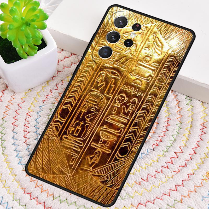 Egyptian Hieroglyphics Symbols Phone Case for Samsung Galaxy Note 10 Pro S26 Ultra S23 S24 FE S25 S21 S22 PLUS Shockproof Cove
