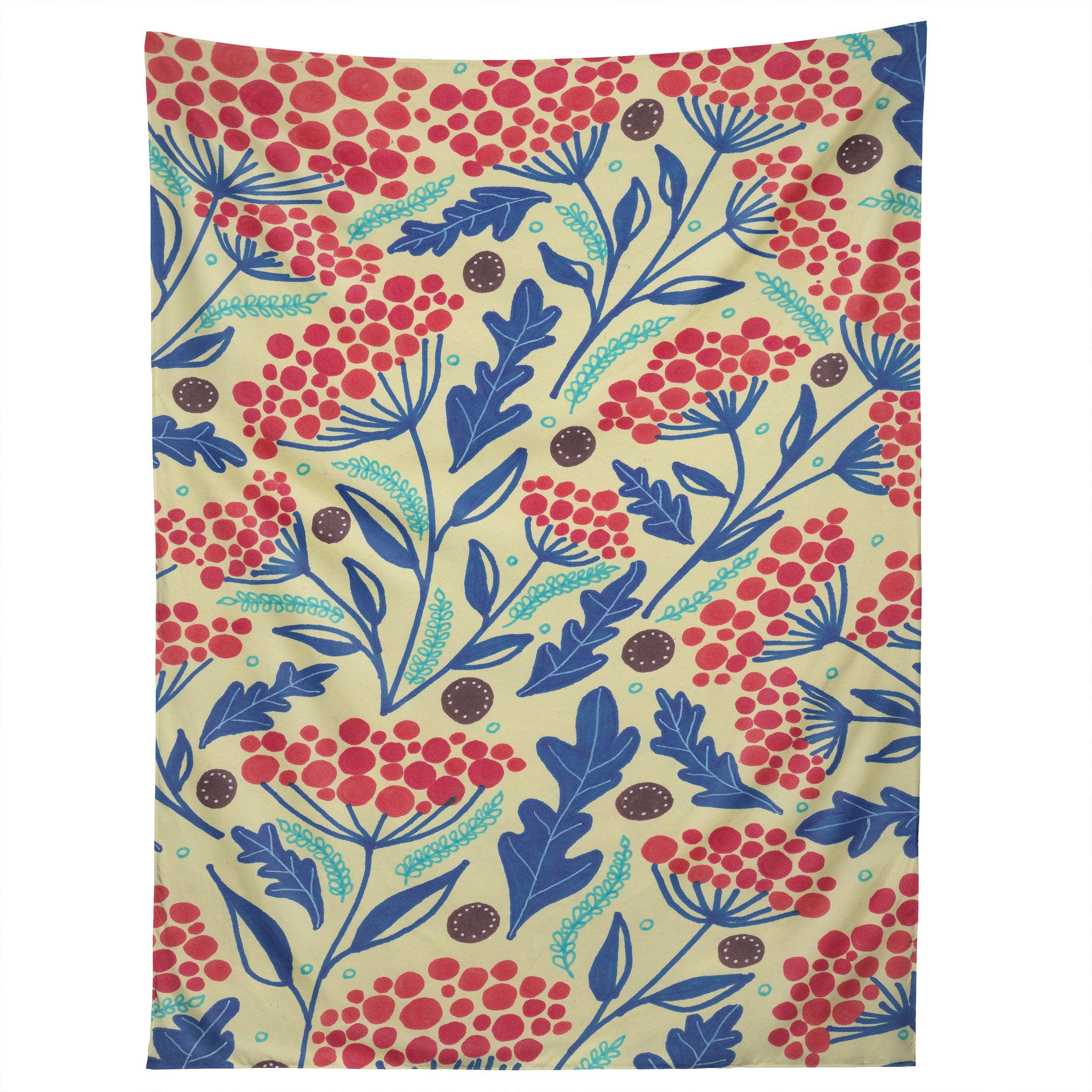 VINTAGE FLORAL I tapestry 75x100
