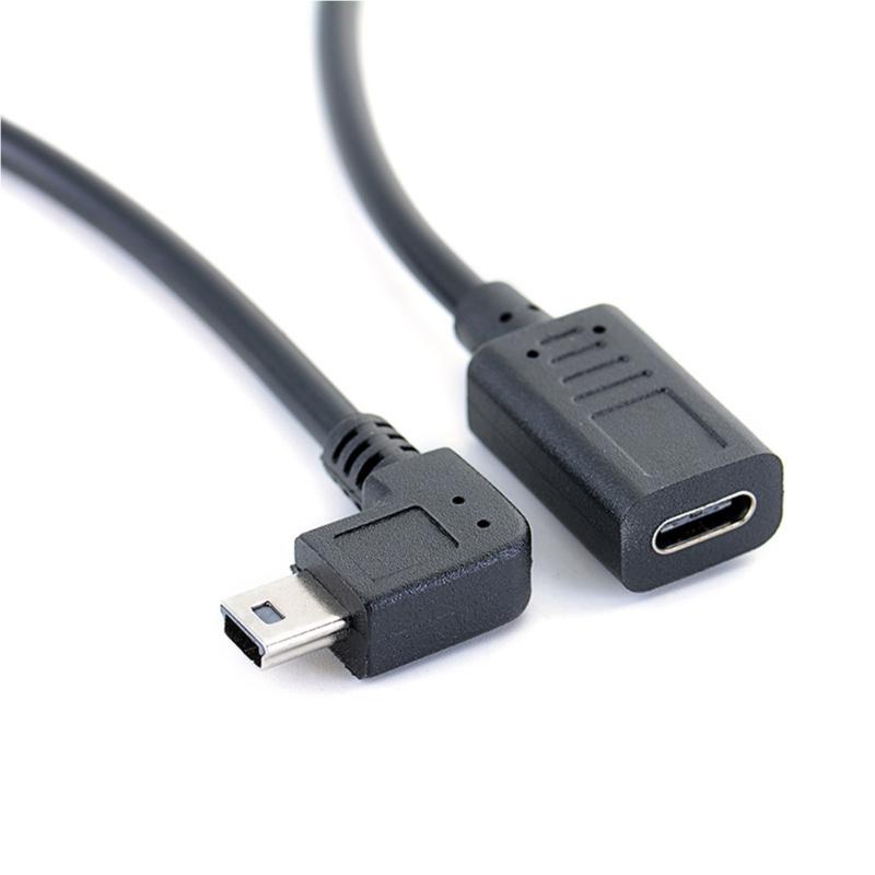 Mini USB Cable Type C Female to MiniUSB 5Pin Male Converter Adapter for MP3 Players, Digital Cameras